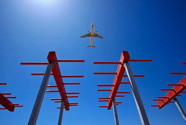 Olaszország Bari Nemzetközi Repülőtér Repülésérzékelők — Stock Fotó