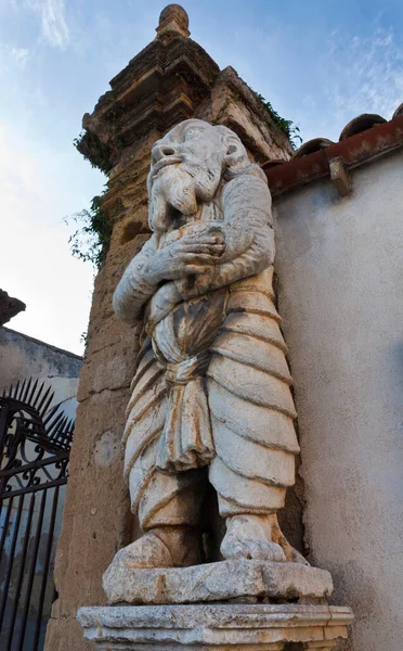 Italia Sicilia Bagheria Palermo Villa Palagonia 1715 Statua Del Mostro — Foto Stock