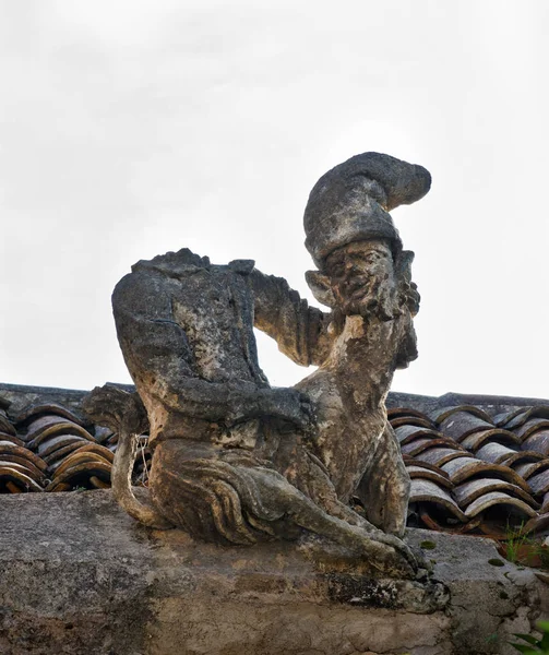 Italia Sicilia Bagheria Palermo Villa Palagonia 1715 Statuie Monstru — Fotografie, imagine de stoc