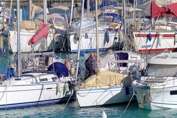 Italien Sizilien Mittelmeer Marina Ragusa Provinz Ragusa Mai 2021 Menschen — Stockfoto