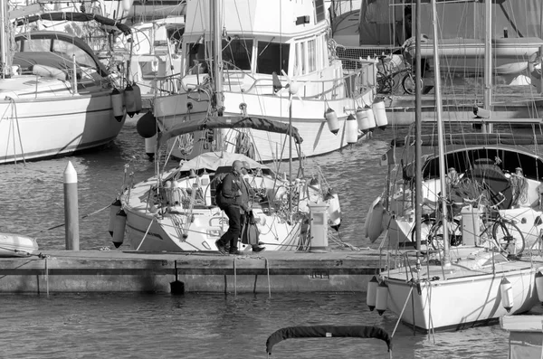 Italien Sizilien Mittelmeer Marina Ragusa Provinz Ragusa Mai 2021 Menschen — Stockfoto