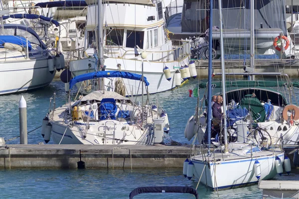 Italien Sizilien Mittelmeer Marina Ragusa Provinz Ragusa Mai 2021 Menschen — Stockfoto