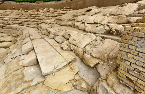 Italie Sicile Eraclea Minoa Province Agrigente Zone Archéologique Ruines Anphithéâtre — Photo