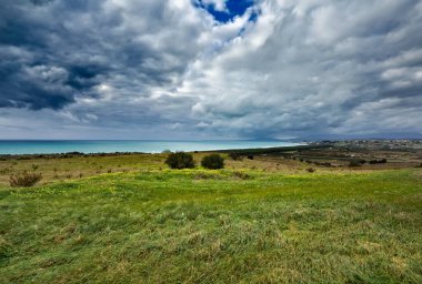 İtalya, Sicilya, Akdeniz kıyıları, Eraclea Minoa (Agrigento ili), kırsal bölge