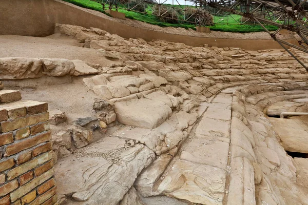 Italien Sicilien Eraclea Minoa Agrigento Provinsen Arkeologiskt Område Grekisk Anfibieruin — Stockfoto