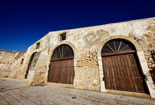 Italy Sicily Marzamemi Siracusa Province Old Tuna Fishing Factory Buildings — Stock Photo, Image