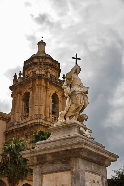 Italien Sicilien Mazara Del Vallo Provinsen Trapani Statyn Republiktorget Och — Stockfoto