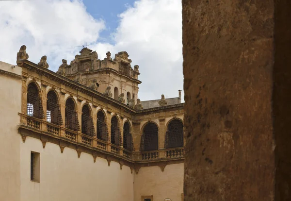 Italy Sicily Mazara Del Vallo Trapani Province Baroque Windows Cathedral — Stock Photo, Image