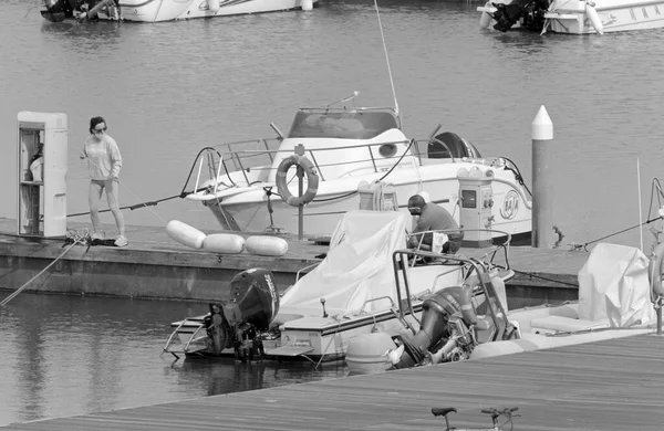 Italien Sizilien Mittelmeer Marina Ragusa Provinz Ragusa Mai 2021 Menschen — Stockfoto