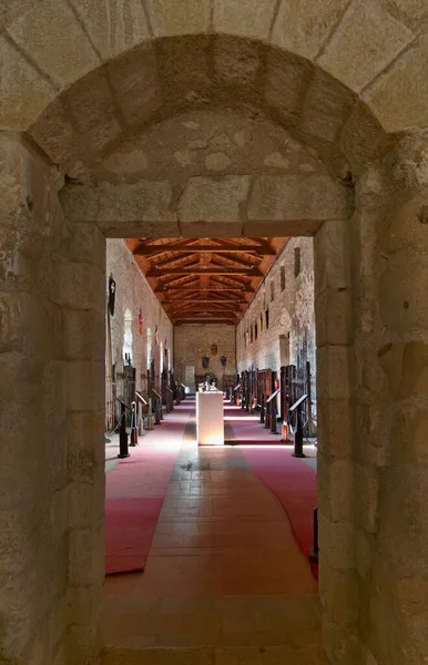 Italia Sicilia Montalbano Elicona Provincia Messina Castillo Aragonés Exposición Armas — Foto de Stock