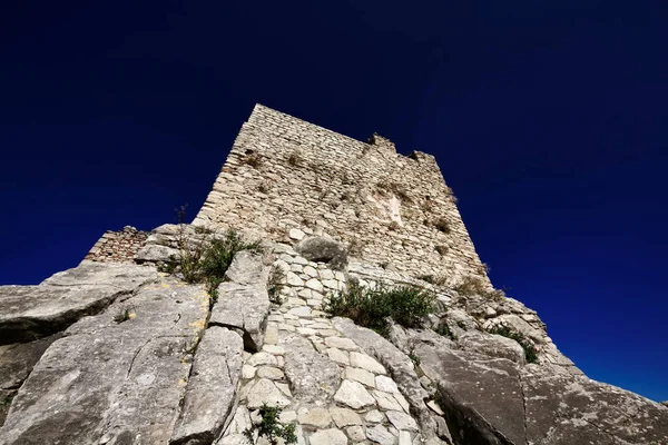 Italy Sicily Montalbano Elicona Messina Province Aragonese Castle — Stock Photo, Image