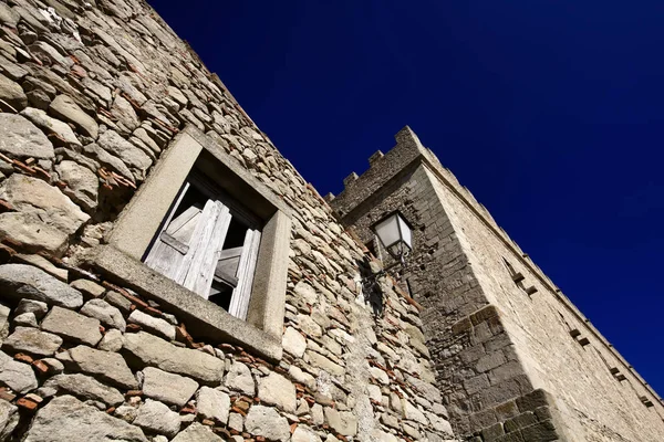 Italia Sicilia Montalbano Elicona Messina Castello Aragonese — Foto Stock