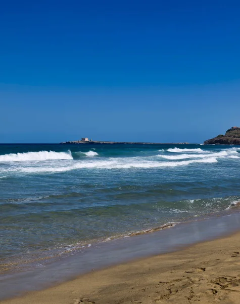 Italia Sicilia Mar Ionio Portopalo Capo Passero Veduta Dell Isola — Foto Stock