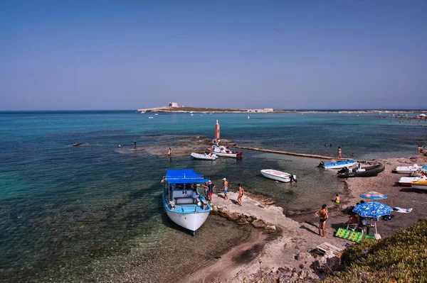 Itália Sicília Portopalo Capo Passero Vista Para Costa Capo Passero — Fotografia de Stock