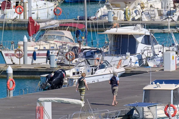 Italien Sicilien Medelhavet Marina Ragusa Ragusaprovinsen Maj 2021 Människor Och — Stockfoto