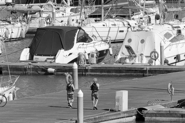 Talya Sicilya Akdeniz Marina Ragusa Ragusa Eyaleti Mayıs 2021 Limandaki — Stok fotoğraf