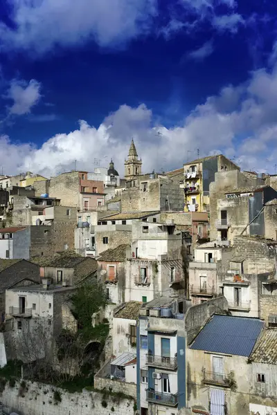 Italië Sicilië Ragusa Uitzicht Het Oude Gedeelte Van Stad — Stockfoto