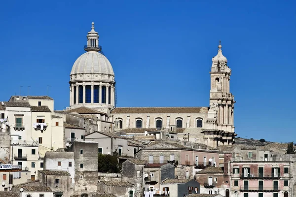 Italia Sicilia Ragusa Ibla Veduta Della Città Della Cattedrale San — Foto Stock