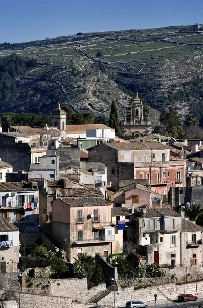 Italië Sicilië Ragusa Ibla Uitzicht Stad — Stockfoto