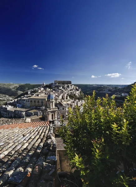 Italia Sicilia Ragusa Ibla Veduta Della Città Barocca — Foto Stock