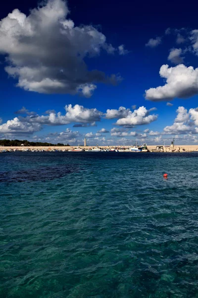 Italie Sicile Mer Tyrrhénienne Bateaux Pêche Dans Port Vito Capo — Photo