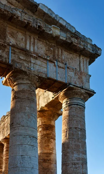 Itália Sicília Segesta Templo Grego — Fotografia de Stock