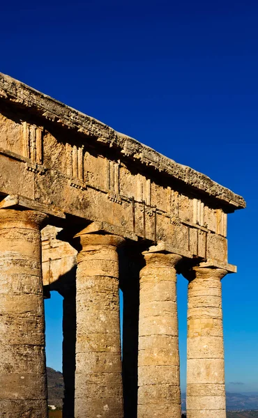 Itália Sicília Segesta Templo Grego — Fotografia de Stock