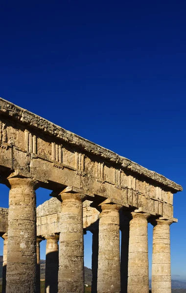 Itália Sicília Segesta Templo Grego — Fotografia de Stock