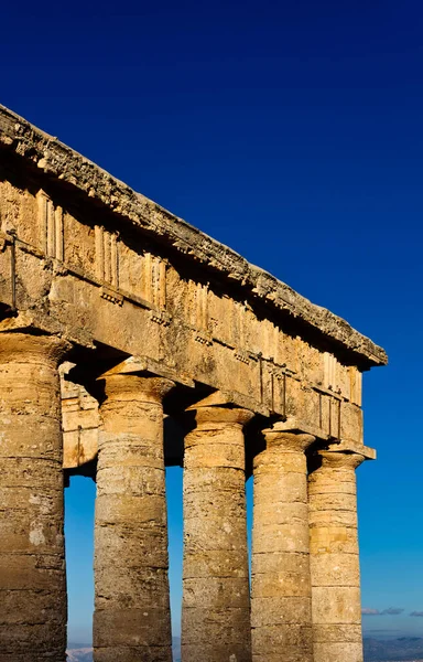 Italia Sicilia Segesta Tempio Greco — Foto Stock