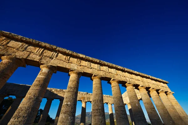 Italia Sicilia Segesta Tempio Greco — Foto Stock