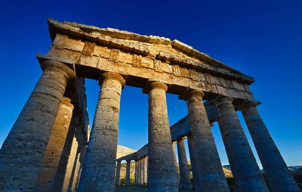 Itália Sicília Segesta Templo Grego — Fotografia de Stock