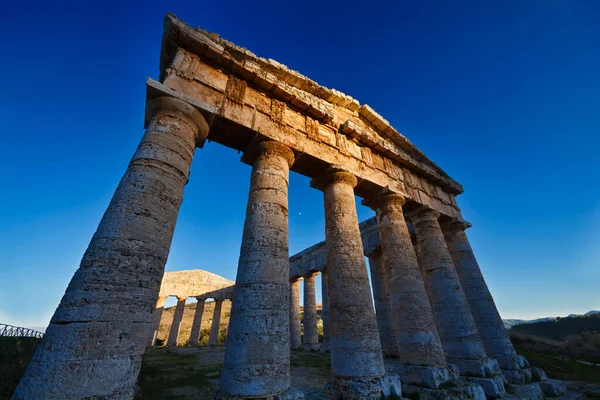 Italia Sicilia Segesta Tempio Greco — Foto Stock