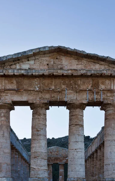 Italia Sicilia Segesta Tempio Greco — Foto Stock