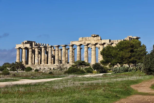 Italia Sicilia Selinunte Tempio Greco Era 409 — Foto Stock