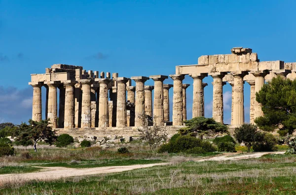 Italia Sicilia Selinunte Tempio Greco Era 409 — Foto Stock