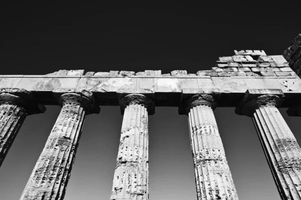 Italy Sicily Selinunte Greek Hera Temple 409 — Stock Photo, Image