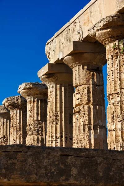 Italy Sicily Selinunte Greek Hera Temple 409 — Stock Photo, Image