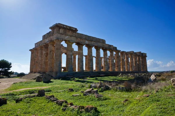 Italia Sicilia Selinunte Tempio Greco Era 409 — Foto Stock