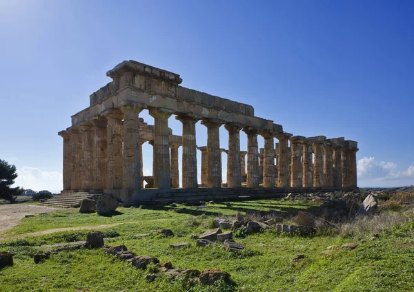 Italia Sicilia Selinunte Tempio Greco Era 409 — Foto Stock