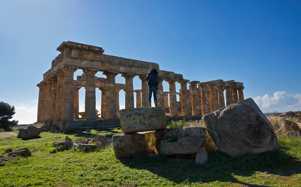 イタリア シチリア島 セリヌンテ島 ギリシャ時代の寺院 409 — ストック写真