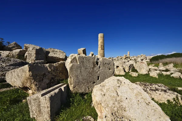 Italia Sicilia Selinunte Templo Griego Hera 409 — Foto de Stock