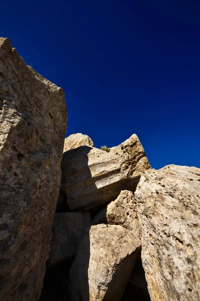 Italy Sicily Selinunte Greek Hera Temple Columns 409 — Stock Photo, Image