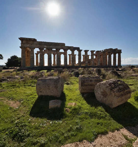 イタリア シチリア島 セリヌンテ島 ギリシャ時代の寺院 409 — ストック写真