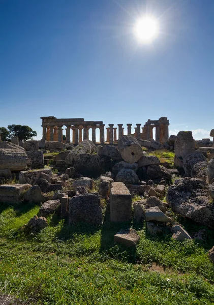 イタリア シチリア島 セリヌンテ島 ギリシャ時代の寺院 409 — ストック写真