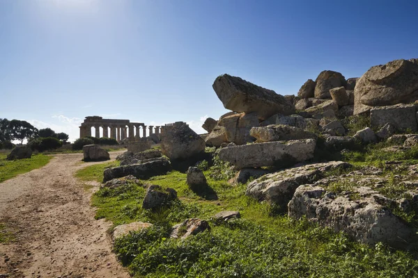 イタリア シチリア島 セリヌンテ島 ギリシャ時代の寺院 409 — ストック写真