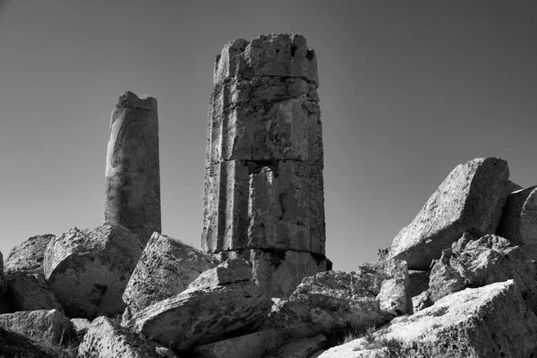 Italia Sicilia Selinunte Colonne Del Tempio Greco Era 409 — Foto Stock