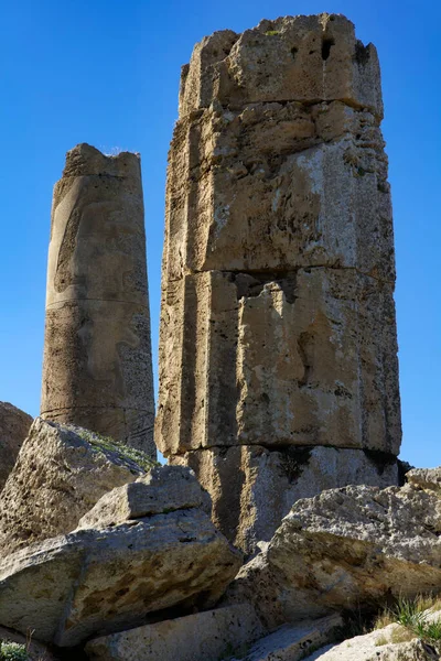 Italie Sicile Selinunte Colonnes Grecques Temple Hera 409 — Photo
