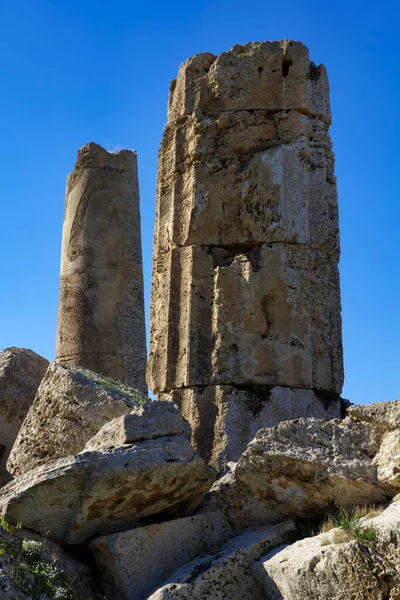 Italie Sicile Selinunte Colonnes Grecques Temple Hera 409 — Photo