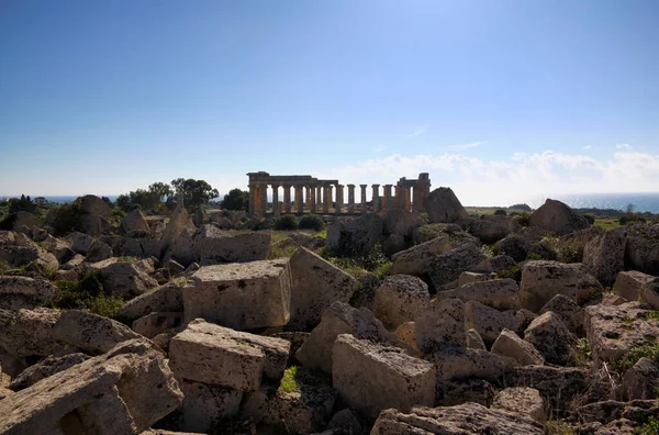 イタリア シチリア島 セリヌンテ島 ギリシャ時代の寺院 409 — ストック写真