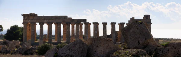 Talya Sicilya Selinunte Yunan Hera Tapınağı 409 — Stok fotoğraf